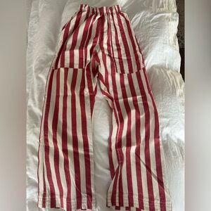 Big Bud Press XXS Action Pants in White & Red Stripes
